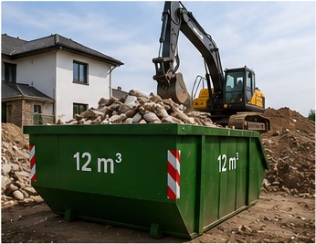 Container 12 m³ - Absetzcontainer
